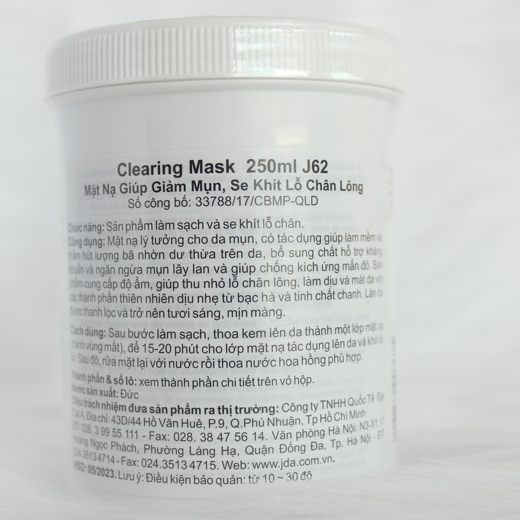 Mask Đất Sét Ngừa Mụn, Se Khít Lỗ Chân Lông CLEANING MASK 250ML