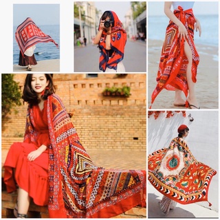Khăn Choàng Boho Thổ Cẩm  - Khăn Choàng Cổ Họa Tiết siêu đẹp