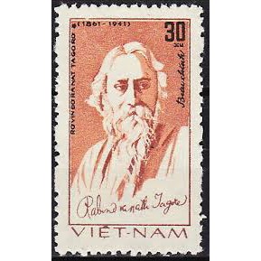 Tem sưu tập MS 402 Tem Việt Kỷ niệm 120 năm sinh P. Tagore 1982