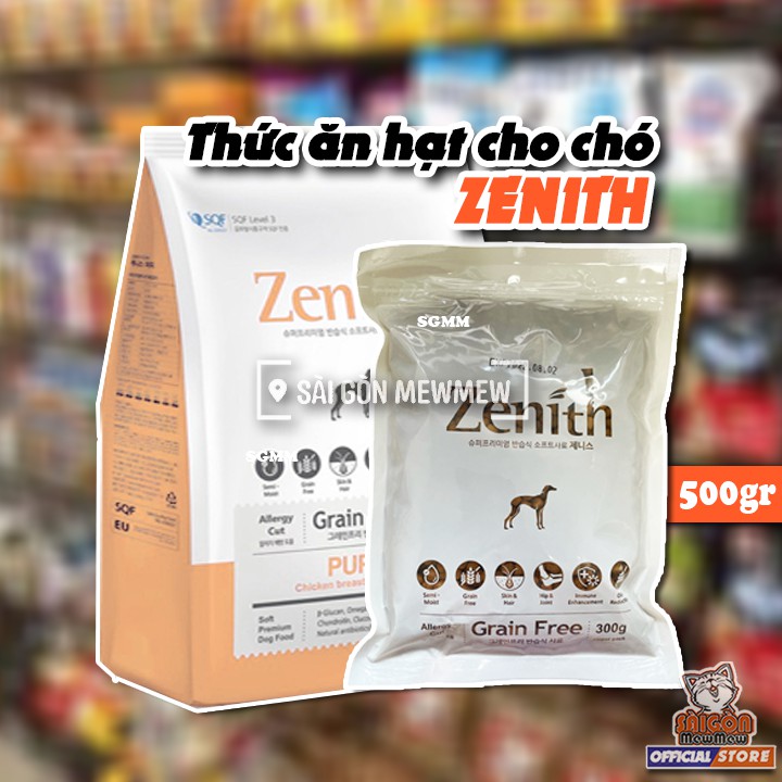 TÚI LẺ THỨC ĂN HẠT MỀM CHÓ TRƯỞNG THÀNH ZENITH ADULT