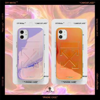 Phone case iphone 12 Fashion Trendsetter laser For iphone11 pro max iphone 7p iphone 8Plus iphoneX iphone XS iphone XR iphone XSMax iphone 12ProMax 12Pro 12 Mini Soft TPU Cool Phone Case Cover Anti fall Case Envelope Design phone casing Off-White