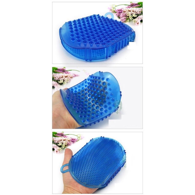 Bàn Chải Thông Kinh Lạc 2 Mặt SILICON Mềm ( Sử dụng cùng Dầu Massage body , Bùn Giảm Béo )