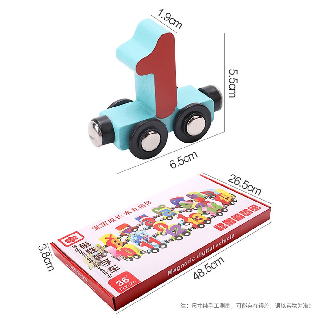 ĐOÀN TÀU SỐ HỌC-Đoàn tàu nam châm chữ và số - ĐỒ CHƠI GỖ TRÍ TUỆ CHO BÉ
