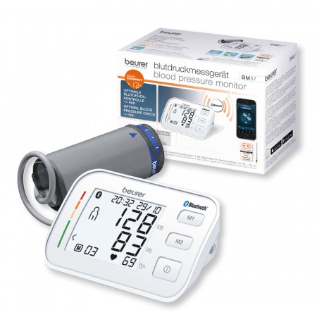 Máy Đo Huyết Áp Bắp Tay Beurer BM57 - Kết Nối Bluetooth, Kích Thước 23-43cm