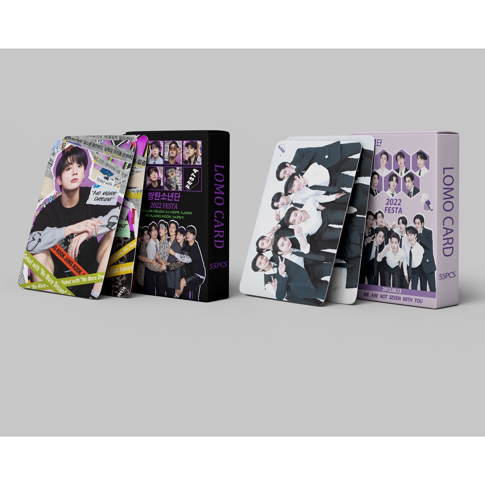 Set 55 Tấm Ảnh In Hình Nhóm Nhạc BTS 2022 Fersta 9th Anniversary