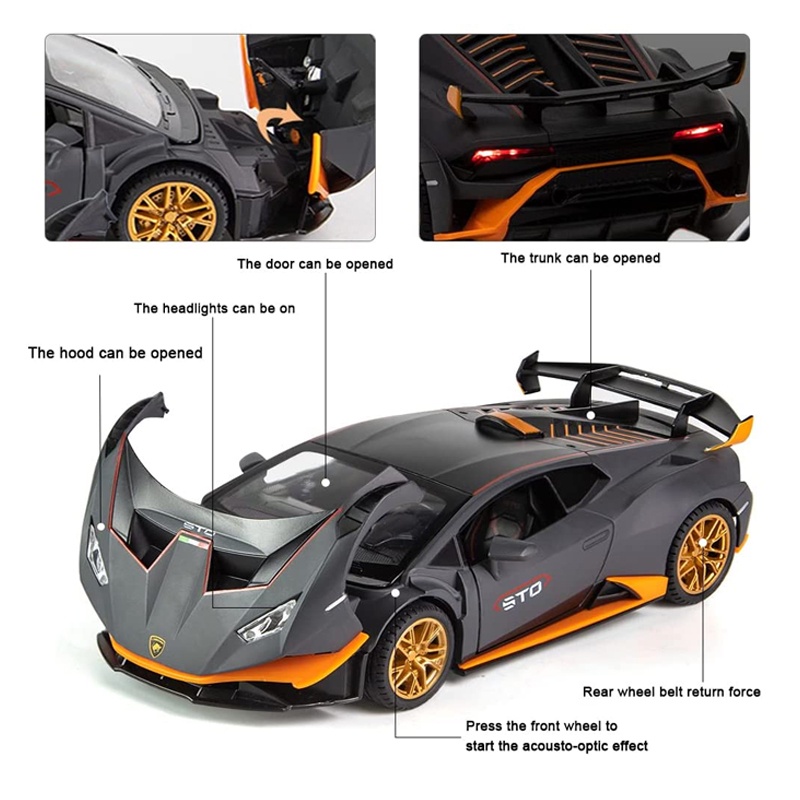 Mô hình xe ô tô Lamborghini Huracan STO 1:24