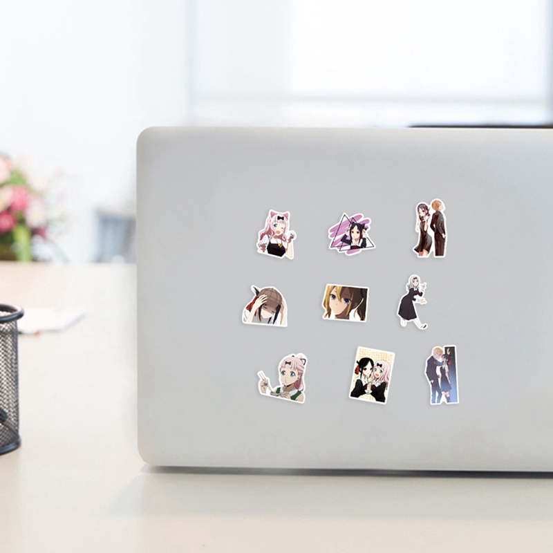 Set 50 sticker in họa tiết anime Kaguya-sama Love is War độc đáo trang trí sổ tay