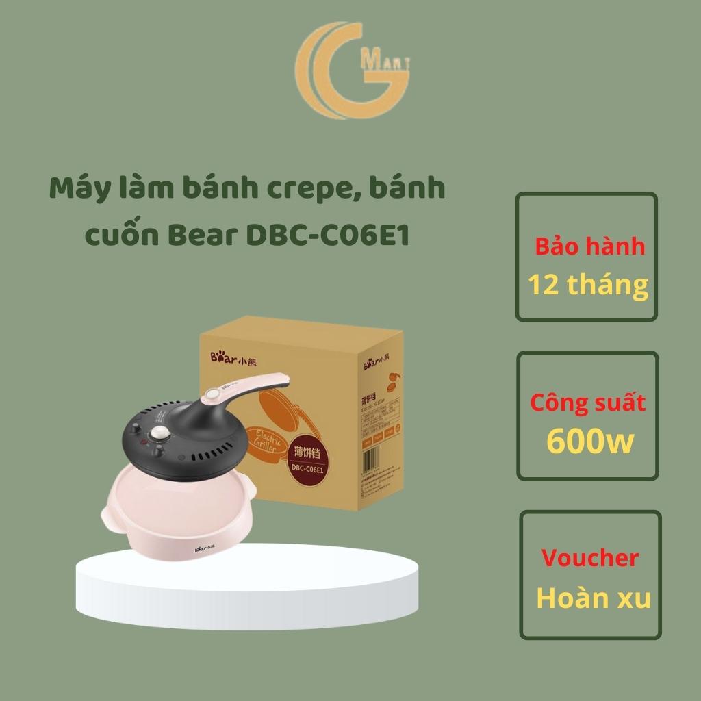 Máy làm bánh crepe, bánh cuốn, bánh tráng cao cấp BEAR DBC-C06E1 chính hãng nội địa bảo hành 12 tháng