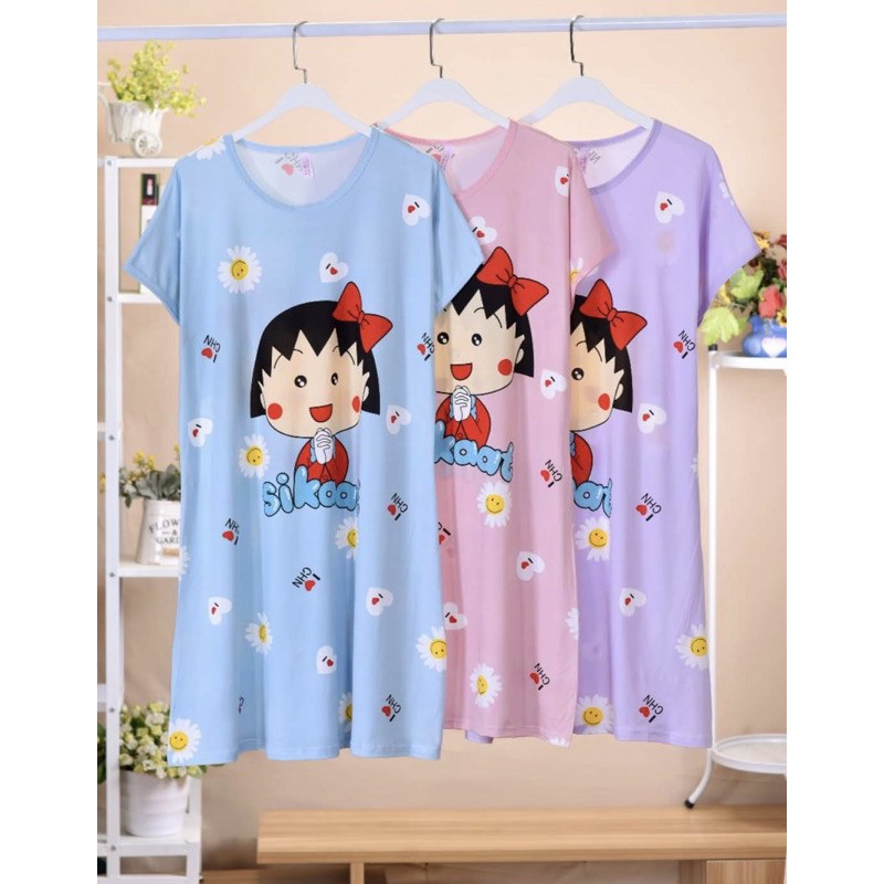 Đầm mặc nhà hoạ tiết hoạt hình dễ thương thun 4 chiều, Bigsize đến 100kg . Ship hoả tốc trong 30 phút | BigBuy360 - bigbuy360.vn