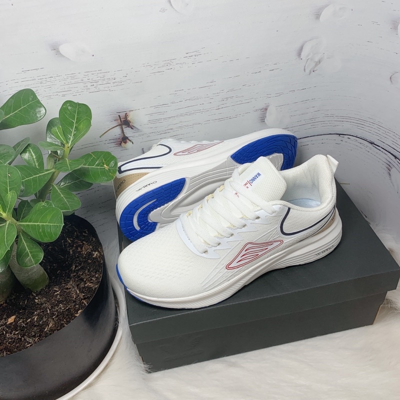 Giày thể thao nam Wanno chính hãng trắng mới 2022 xịn kèm hộp 712