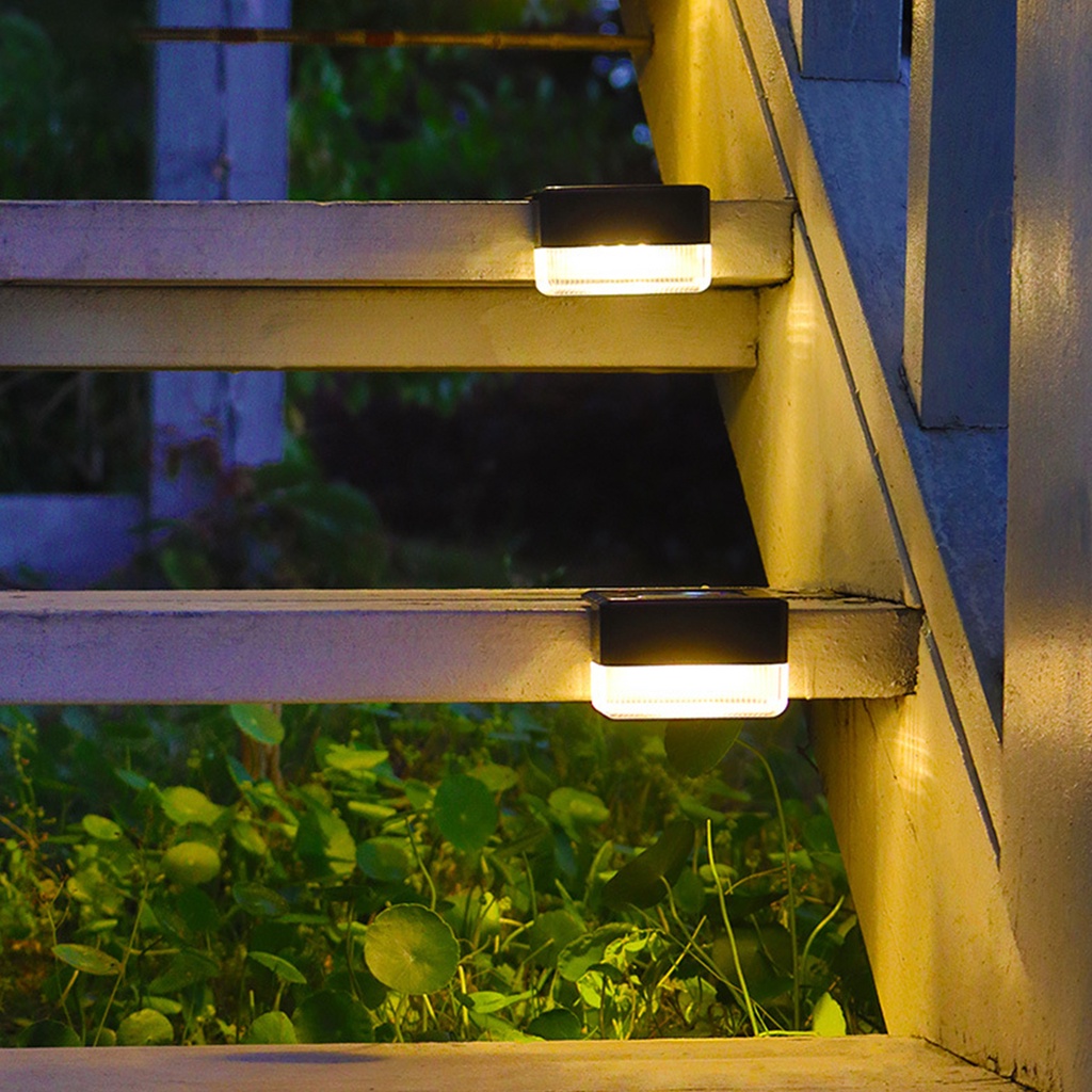 Đèn Led RGB Năng Lượng Mặt Trời Chống Thấm Nước Chiếu Sáng Cầu Thang Ngoài Trời