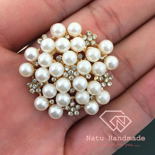 [FREE SHIP] Mặt đá tròn to loại đẹp làm hoa cài áo