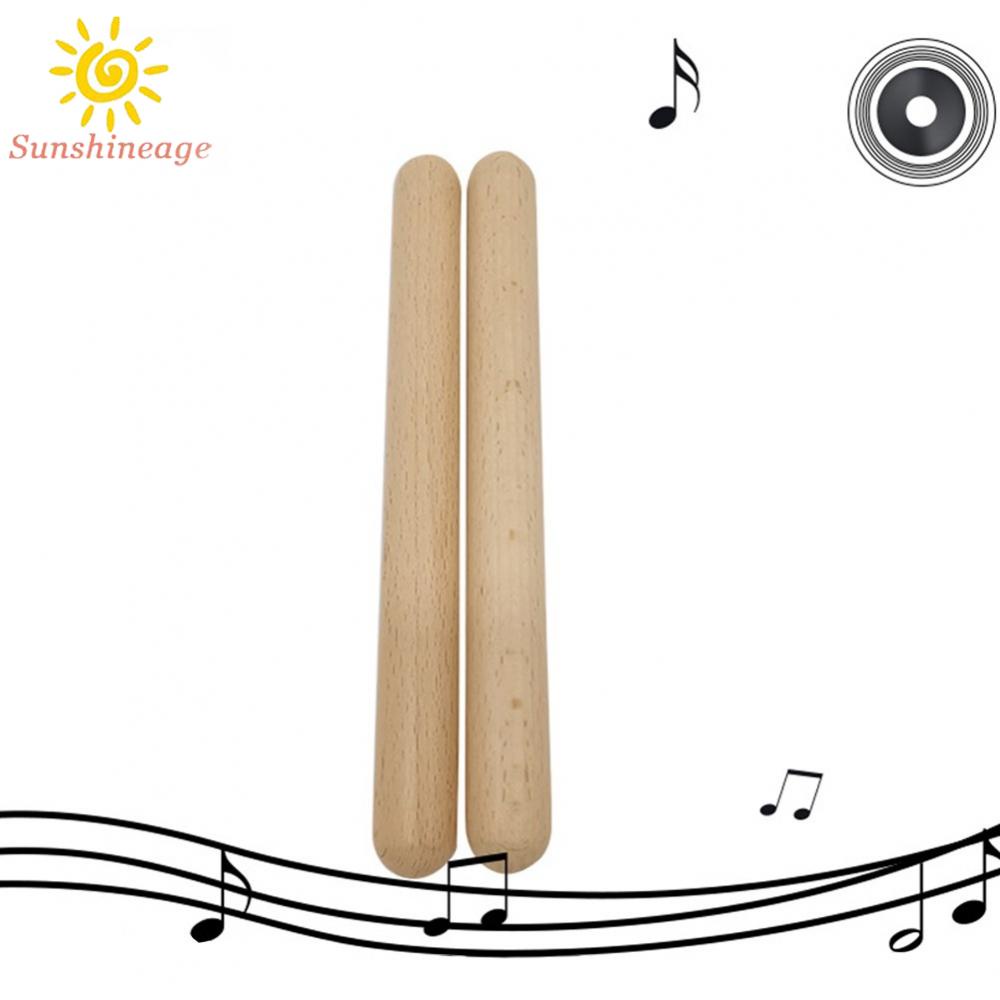 SUNAGE- ~2pcs/set Percussion Wooden Drum Stick Rhythm Learning-Education Toddler Newest【SUNAGE-HOT Fashion】
