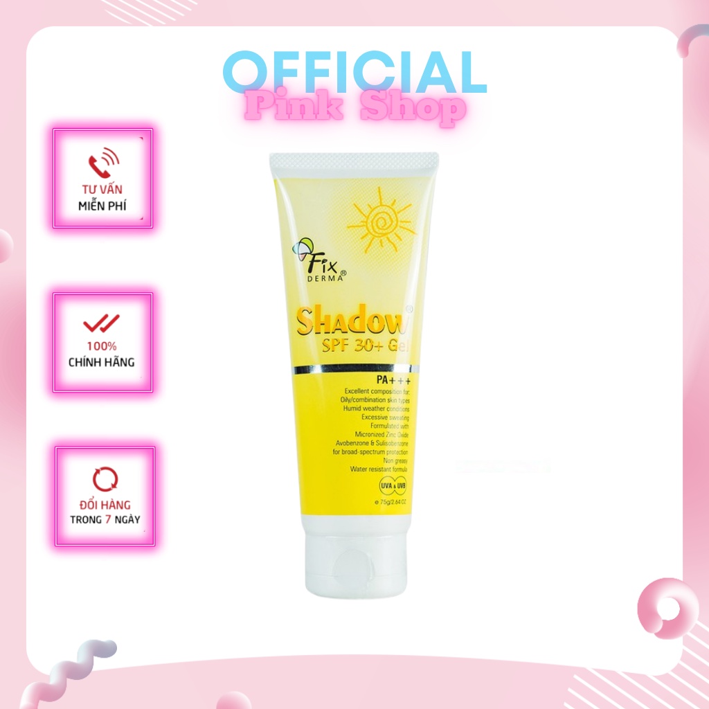 Kem chống nắng Fixderma shadow SPF 50+ cream 75gram - Pink Shop | BigBuy360 - bigbuy360.vn