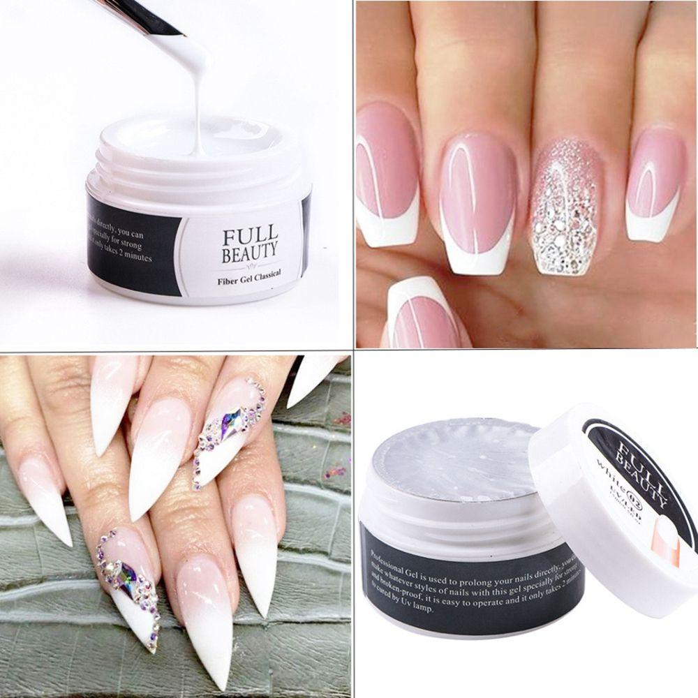 XIANSTORE Women Fashion Manicure Tool Canned Quick Building Nail Art UV Gel Beauty 4Colors 15ml Nail Extension Nail Tips