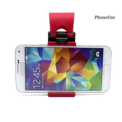 Đai Cao Su Giữ Điện Thoại iPhone/GPS Trên Vô Lăng Xe Hơi Bằng Cao Su PU