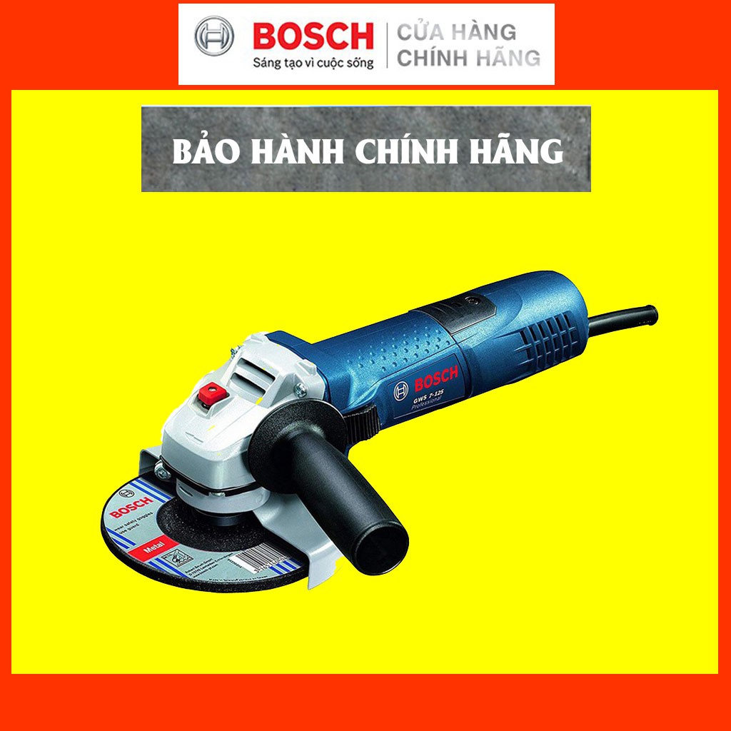 [CHÍNH HÃNG] Máy Mài Góc Bosch GWS 7-125 (125MM-720W) Giá Đại Lý Cấp 1, Bảo Hành Tại Các TTBH Toàn Quốc