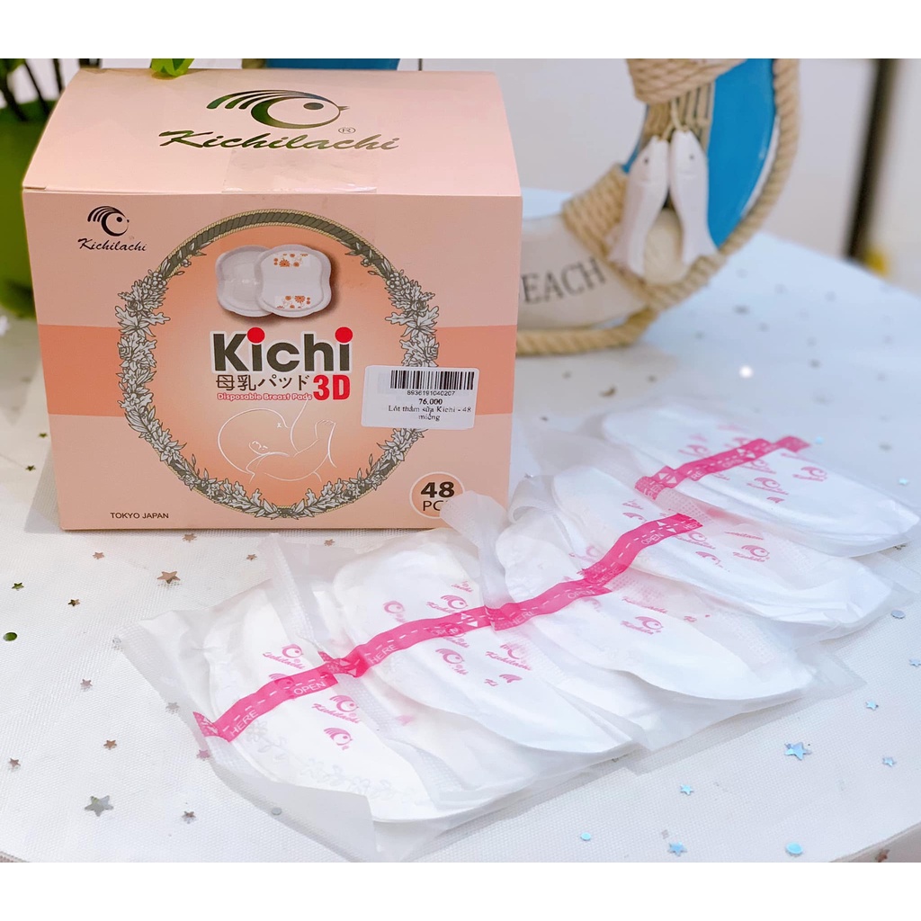 Miếng lót thấm sữa Kichi Siêu thấm Siêu mềm mại, Thấm nhanh