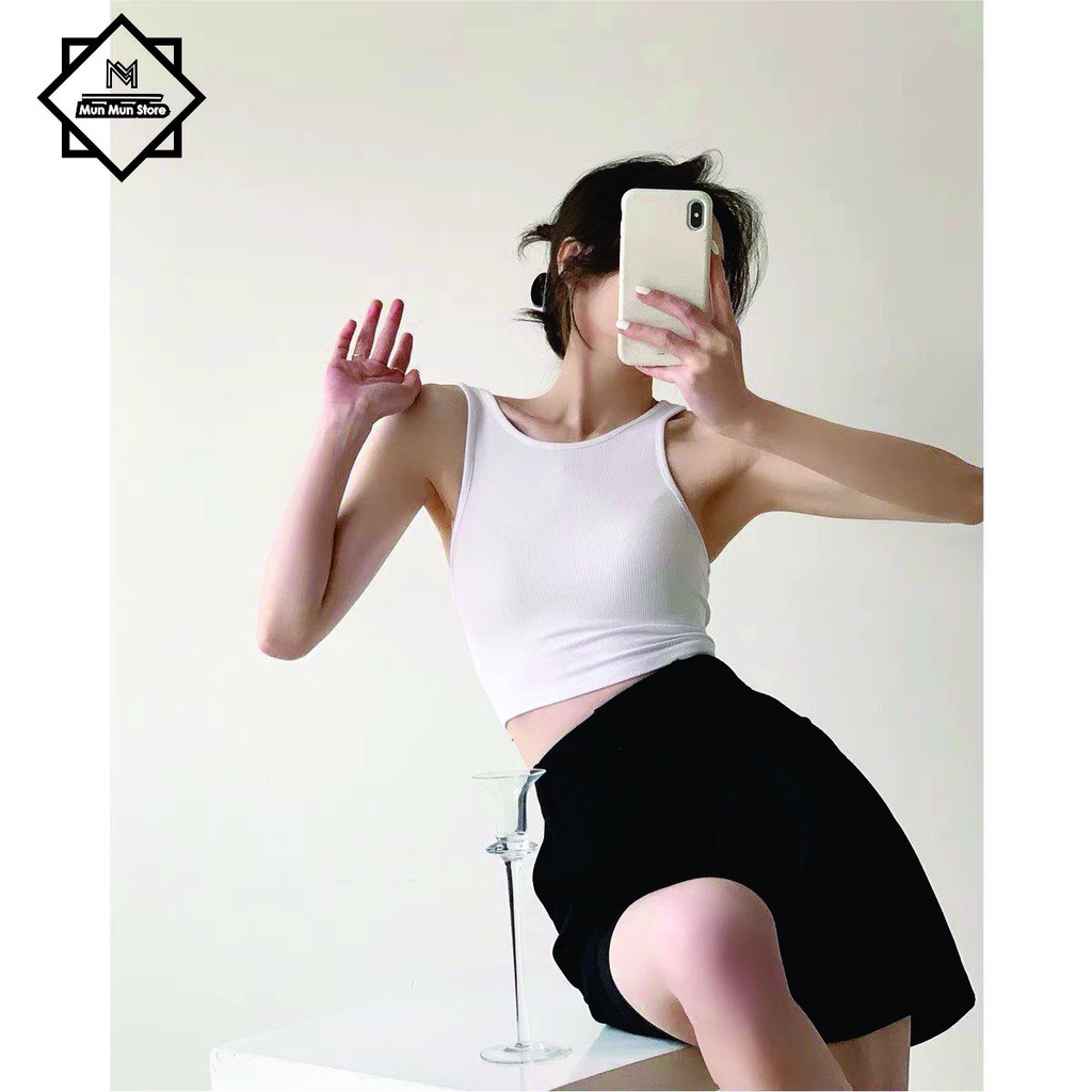 Áo balo lỗ sát nách croptop nữ ôm body MunMunStore chất vải cao cấp, phong cách trẻ trung năng động