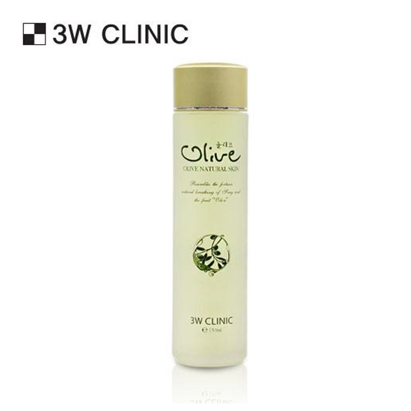 Nước hoa hồng dưỡng trắng da tinh chất dầu Olive 3W CLINIC OLIVE NATURAL SKIN