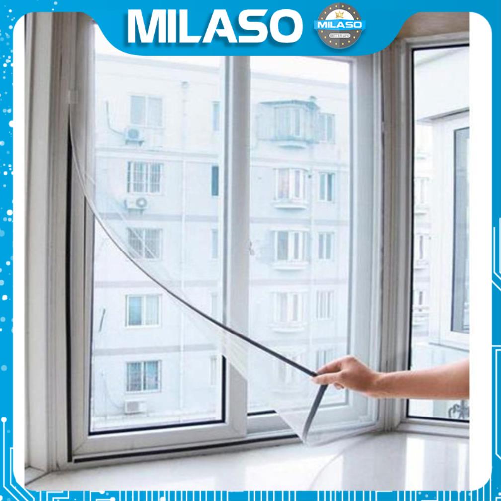 Lưới Chống Muỗi MILASO Dán Cửa Sổ Dạng Rèm Chống Muỗi 130 x 150 cm HG-001293