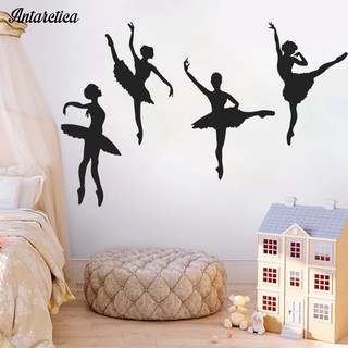 Decal dán tường cô gái múa ba lê