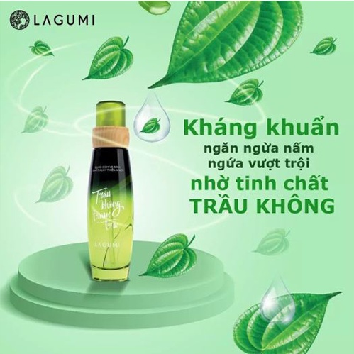 Dung dịch vệ sinh phụ nữ Lagumi, lagumi dung dịch vệ sinh trầu không tràm trà 100ml!!!