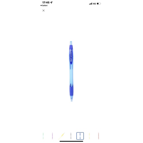 Bút bi gel Digno Mykra mực viết ra cùng màu vỏ.