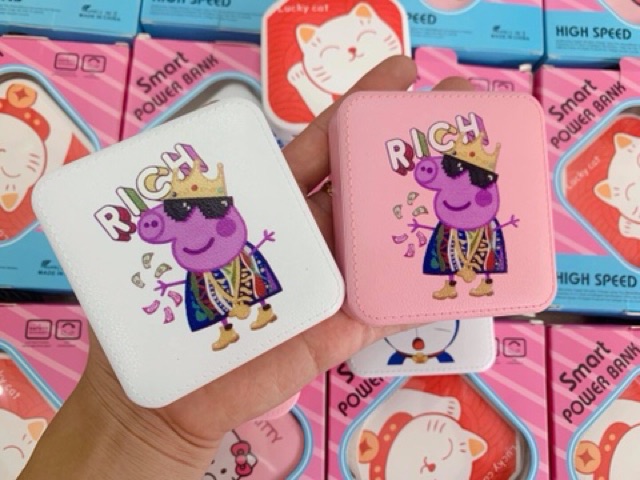 Pin Sạc Dự Phòng Mèo Cute 8000mAh