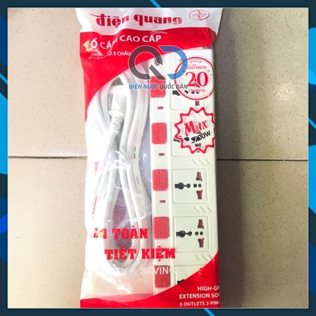 Ổ cắm điện có dây Điện Quang siêu chất lượng