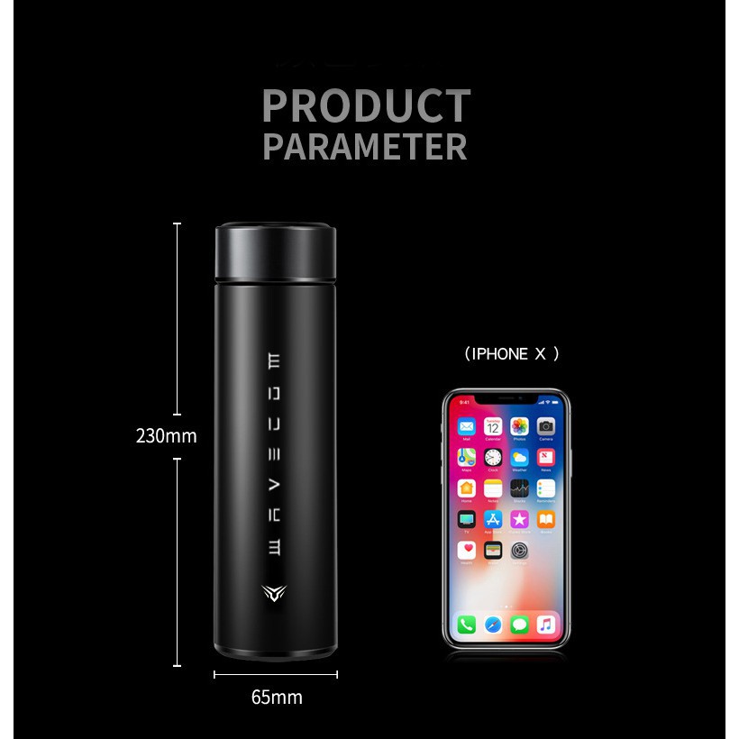 Bình giữ nhiệt hiển thị Inox thông minh – Đèn LED hiển thị nhiệt độ ( Dung tích 500ml ) | BigBuy360 - bigbuy360.vn