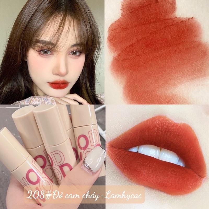 🎁Son tint lì Wodwod  hồng lì mẫu mới bảng son đa dạng chất son lì nhiều dưỡng mềm môi dễ lên màu chuẩn y hình