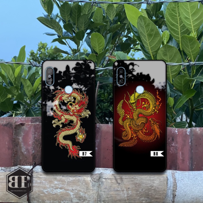 ỐP lưng kính cường lực Xiaomi Redmi Note 5 / Redmi Note 5 Pro hình rồng