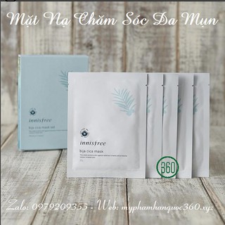 Mặt Nạ Cho Da Nhạy Cảm Innisfree Bija Cica Mask