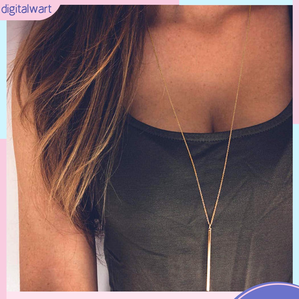 Vòng cổ hợp kim dáng dài mặt hình chữ Y thời trang cho nữ