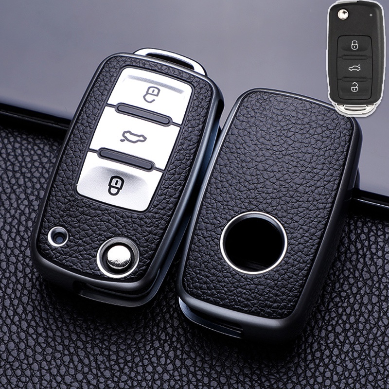 Bao Da TPU Bảo Vệ Cho Chìa Khóa Xe Ô Tô Volkswagen VW POLO Tiguan Passat B5 B6 B7 Golf EOS Scirocco Jetta MK6 Lavida Skoda Octavia Volkswagen