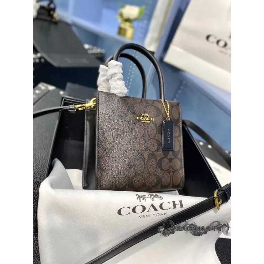 ❡✖Mua hàng Mỹ Túi xách COACH giấy Cally đeo vai nghe nhạc Tote Messenger bag