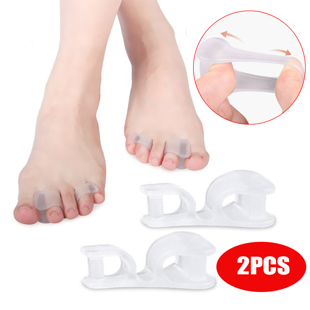 Set 2 Dụng Cụ Tách Ngón Chân Giảm Đau Co Giãn Có Thể Tái Sử Dụng