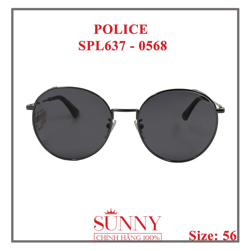 Kính mát Police chính hãng SPL637N màu sắc thời trang, thiết kế dễ đeo bảo vệ mắt