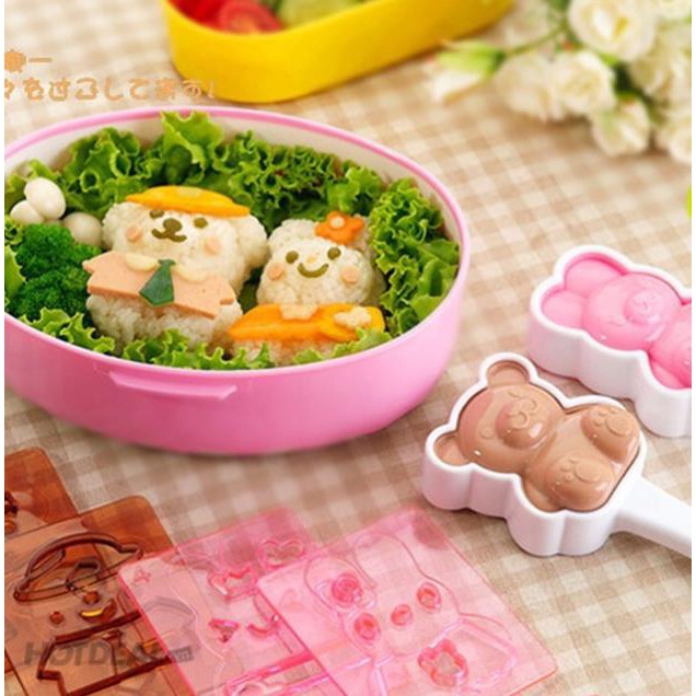 Khuôn tạo hình cơm cho bé ngộ nghĩnh Thương hiệu Nhật