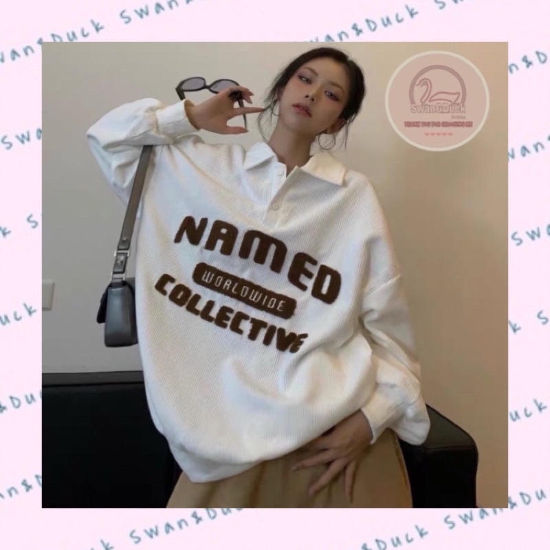 SWEATER POLO NAMED / CHỮ IN