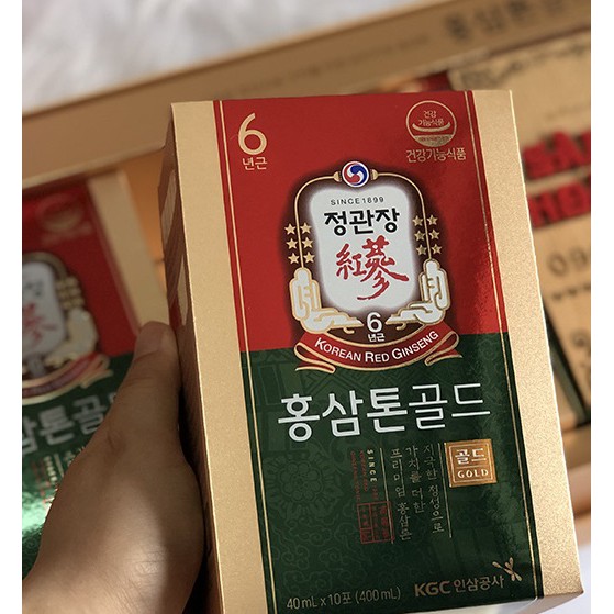 Nước hồng sâm TONIC GOLD KGC 40ml x 30 gói - Cheong Kwan Jang