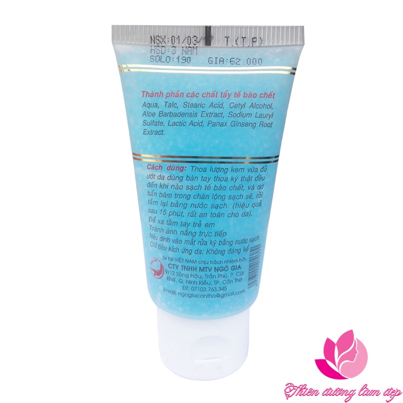 Kem làm sạch tế bào chết, Sáng da cho mặt và toàn thân Z1 BẠCH SÂM - 75g
