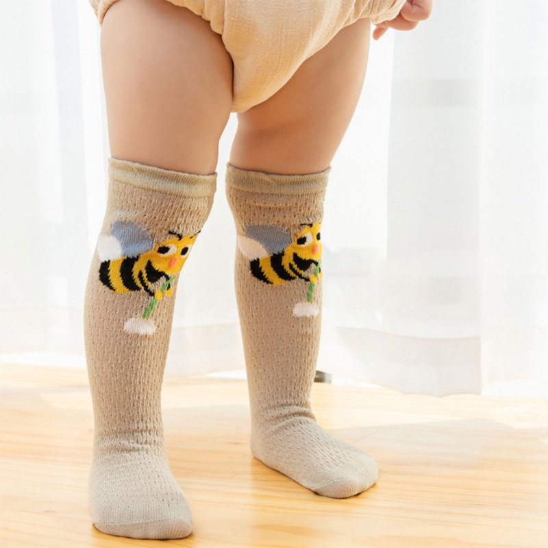 Tất Cổ Cao Thoáng Khí Chống Muỗi Họa Tiết Động Vật Hoạt Hình Nhiều Màu Sắc Thời Trang Mùa Hè Cho Bé Sơ