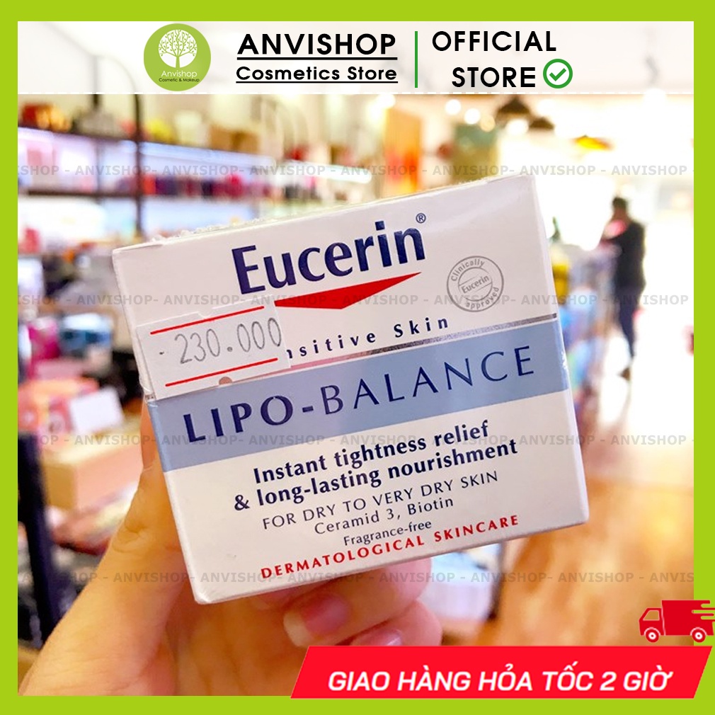 Kem Dưỡng Ẩm Chuyên Sâu Cho Da Khô Eucerin Lipo Balance