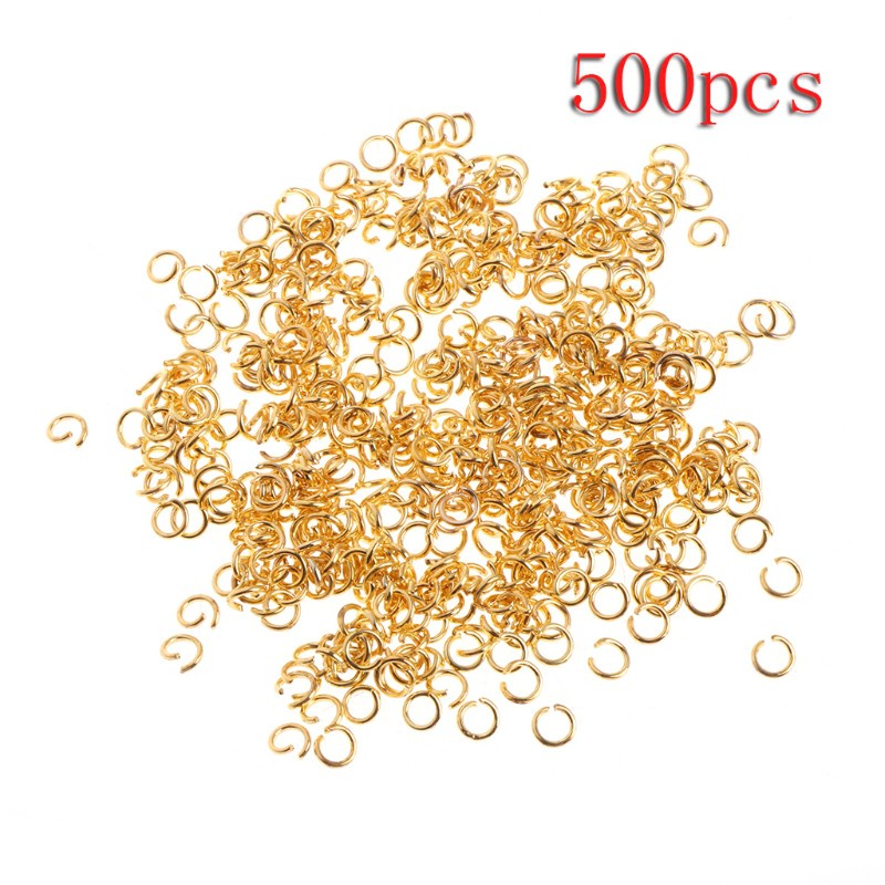 500 Khoen mạ vàng size 4mm làm đồ trang sức tiện dụng