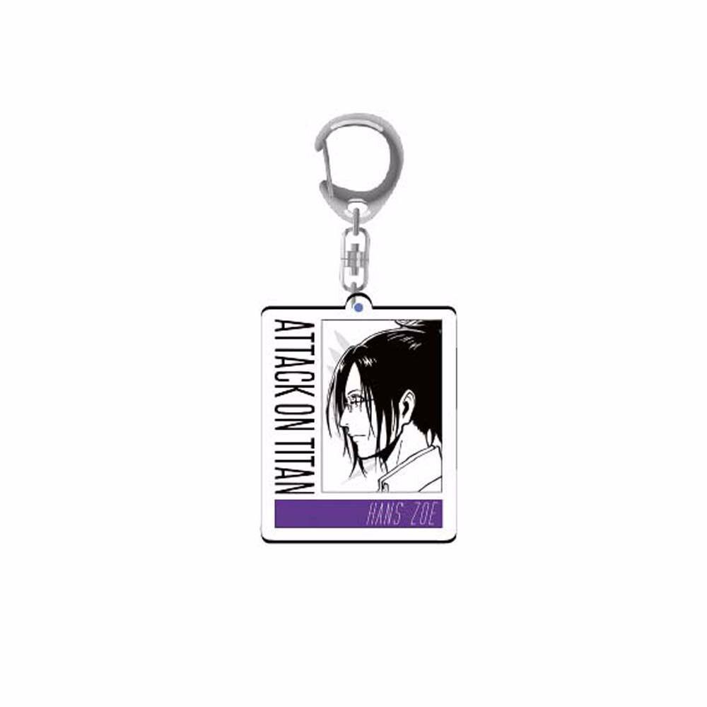 JARRED Móc Khóa Hai Mặt Họa Tiết Attack on Titan Cho Xe Hơi