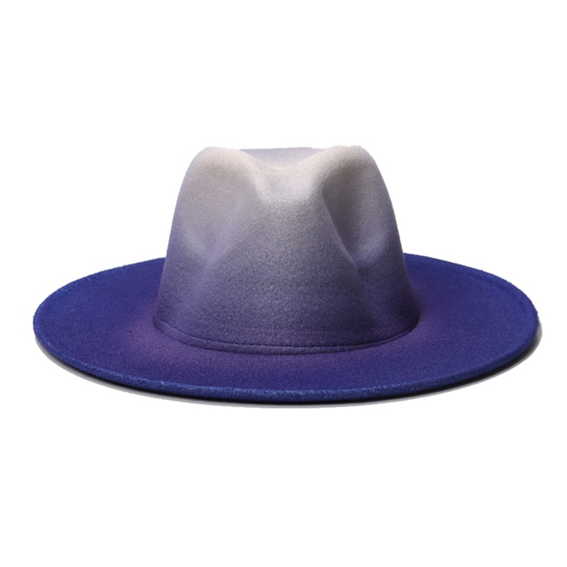 Nón Cao Bồi Rộng Vành Màu Sắc Gradient Dùng Để Hóa Trang