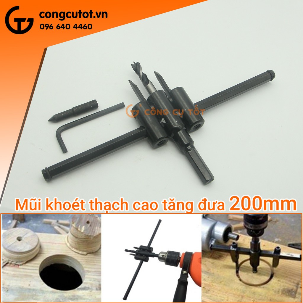 Mũi khoét cộng khoét gỗ và thạch cao chỉnh cữ 30-200mm TWOSTARS