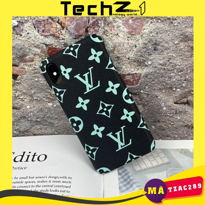 Ốp Lưng iPhone Da Họa Tiết  L.V cho iP 7/8/7Plus/8Plus/X/XS/XR/XSMax/11/11Pro/11ProMax - Mã TZAC289
